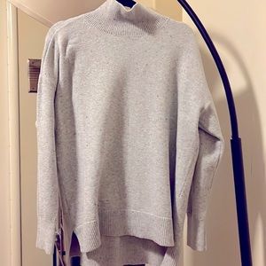 LOFT light gray turtleneck sweater